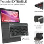 Subblim Funda con Teclado Shock Case para Lenovo Tab 10.1" 2025, Negra